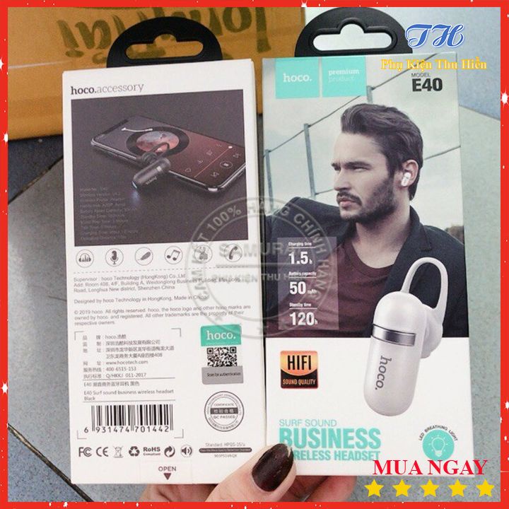 Tai nghe bluetooth mini Hoco E40 Surf sound V4.2