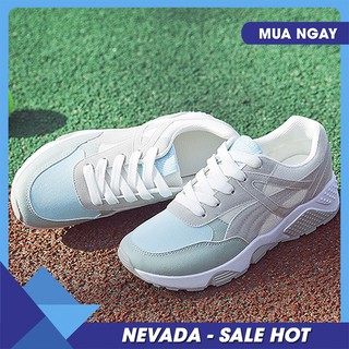 [🎁 HOT ] Giày Thể Thao Nữ Thời Trang, Sneaker Xanh Trắng NEDA2599 Phối Màu Bắt mắt