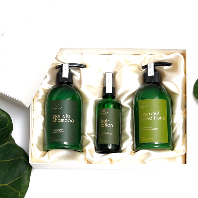 Combo Bộ Dầu Gội+Xả+Tinh Dầu Bưởi ViJully xịt dưỡng kích thích mọc ngăn rụng tóc | BigBuy360 - bigbuy360.vn