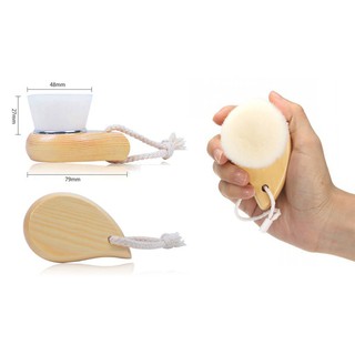 Cọ rửa mặt cán gỗ Hàn Quốc