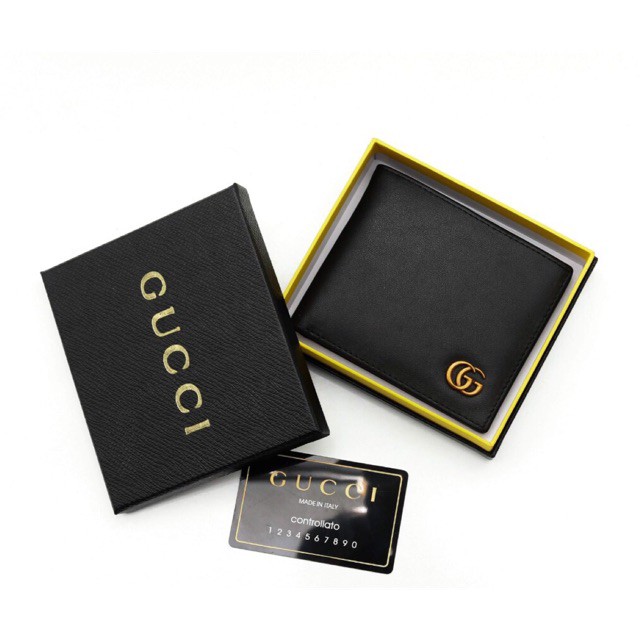 Ví nam các hãng ví ngang logo đồng DA XỊN màu đen hàng cao cấp full box hộp y hình ⚡ *