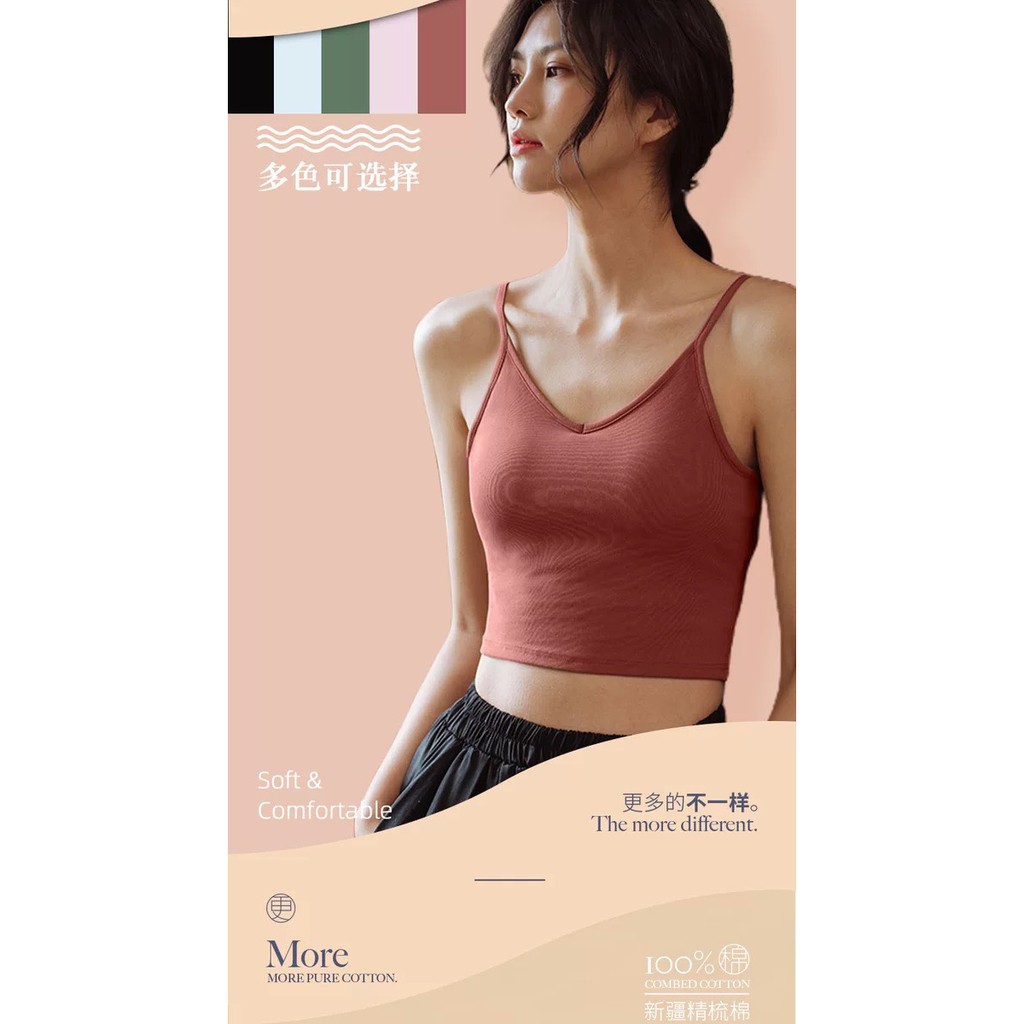 [ĐỘC QUYỀN] Áo Nữ 2 Dây Form Dài Có Đệm Ngực Mút Liên Cao Cấp - Có Size Nhiều Màu Trẻ Trung