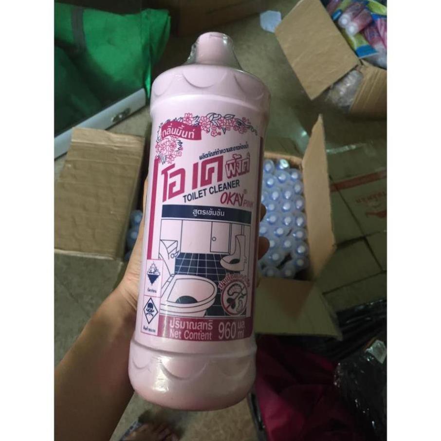 SR Giá rẻ Nước Tẩy Toilet Okay Pink/ Okay Cleanser Mint 960ml - Thái Lan hs  h340