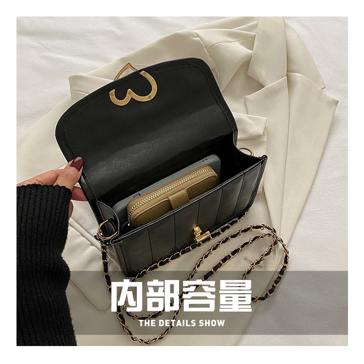 Túi Đeo JASMIN NOIR Chéo Dây Xích In Họa Tiết Thời Trang Cho Nữ