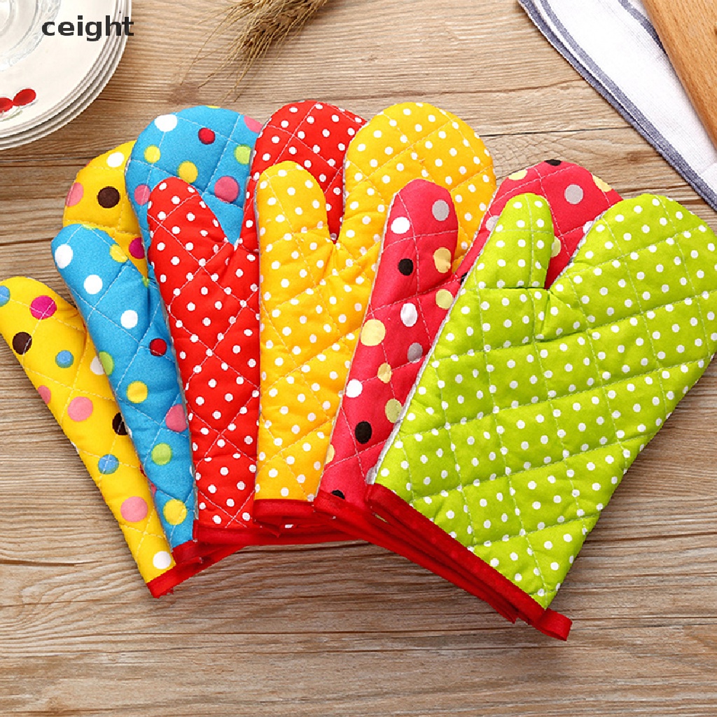 Găng tay cotton cách nhiệt cho lò vi sóng/ lò nướng