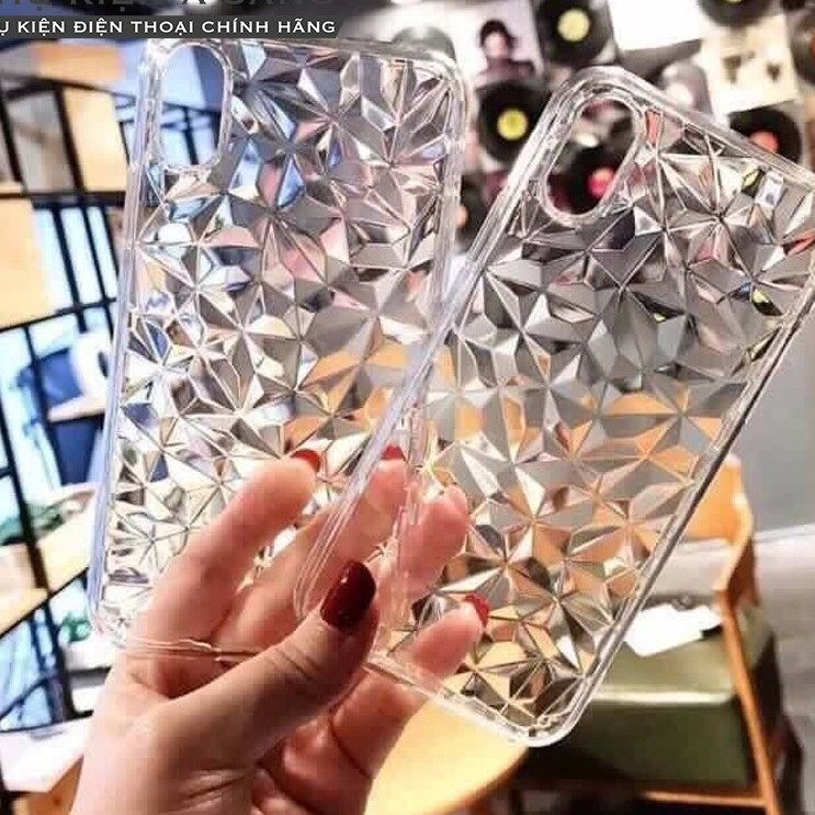 Ốp 3D Kim Cương Dẻo trong suốt cho iphone 5g / 6 / 6s / 7 / 8 / se / plus / x / xs / xsmax, samsung j4 / j6 plus