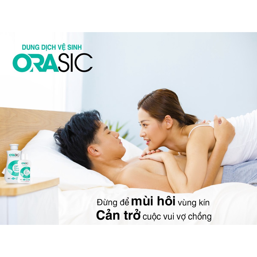 [Size du lịch] Dung dịch vệ sinh phụ nữ Orasic SẮC NGỌC KHANG 30ml chiết suất từ thiên nhiên giúp làm sạch và khử mùi