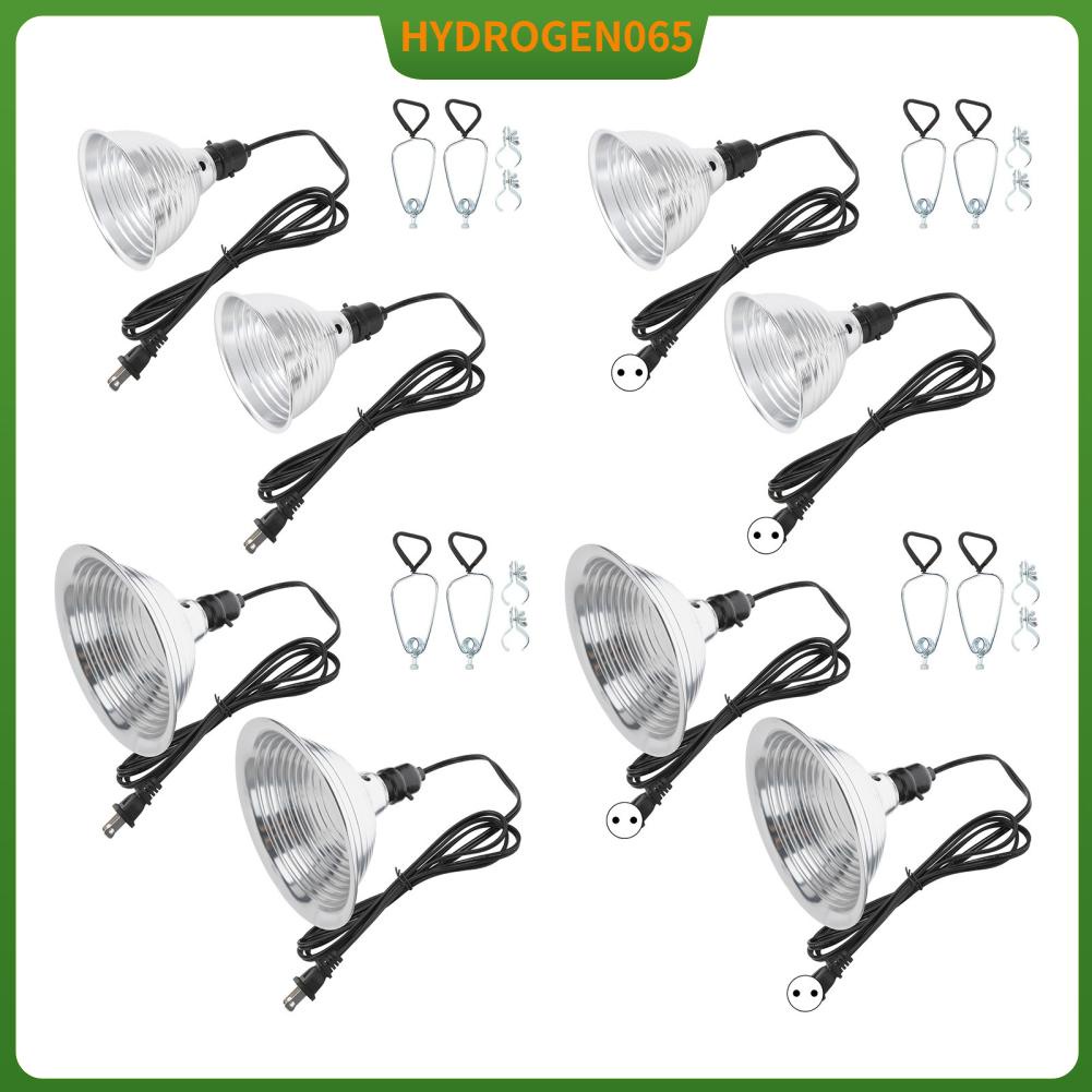 Hydrogen065 2 cái bóng đèn bò sát Bóng cố định kẹp nhiệt với bộ phản xạ nhôm có thể tháo rời 110‑240V