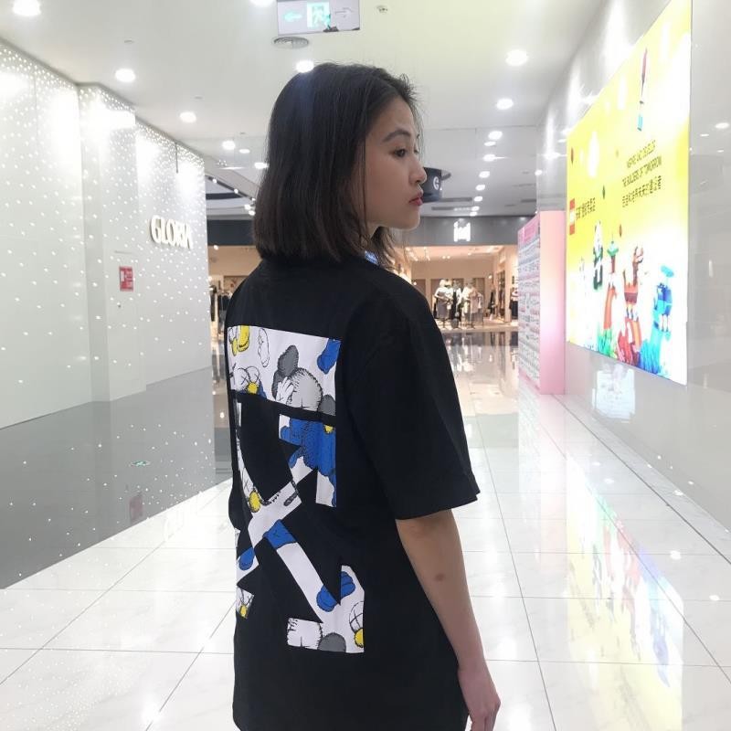 🌸Siêu Rẻ 💯  Áo thun off white kaws hoạt hình unisex oversize CHẤT ĐẸP CÓ FREESHIP | BigBuy360 - bigbuy360.vn