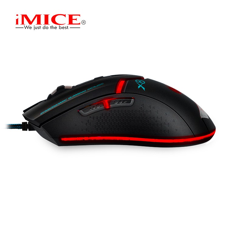 [FreeShip Toàn Quốc] Mouse Gaming IMICE X8 Dây dù - Led 7 màu