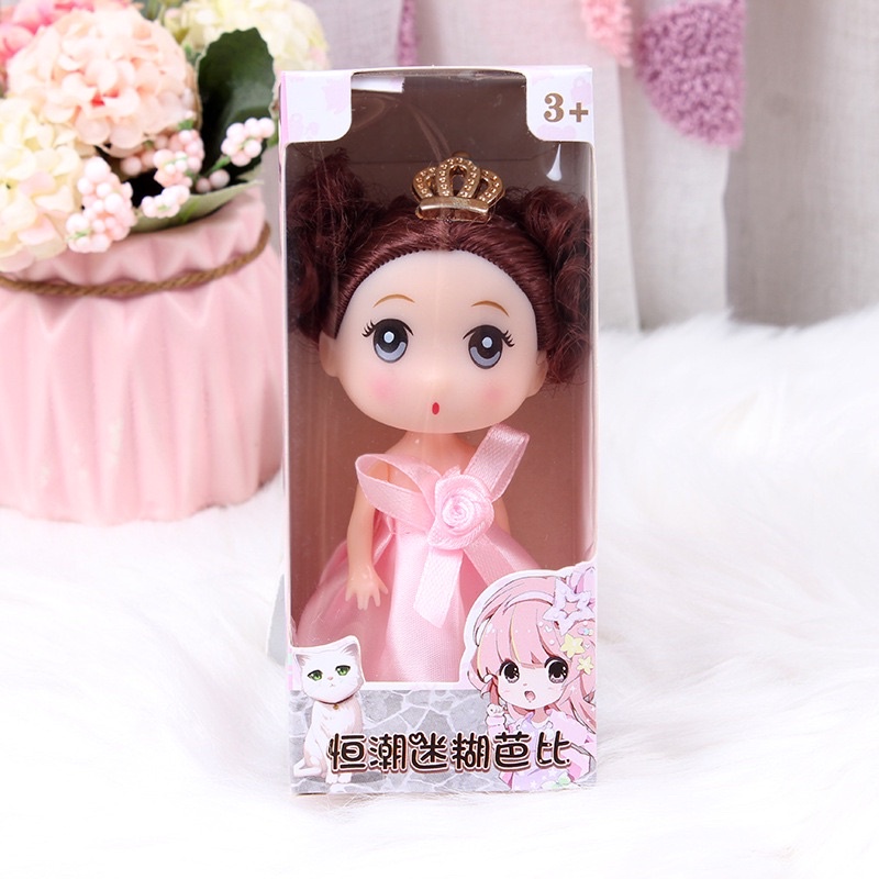 [QUÀ TẶNG] Búp bê mini 12cm dễ thương quà tặng cho bé