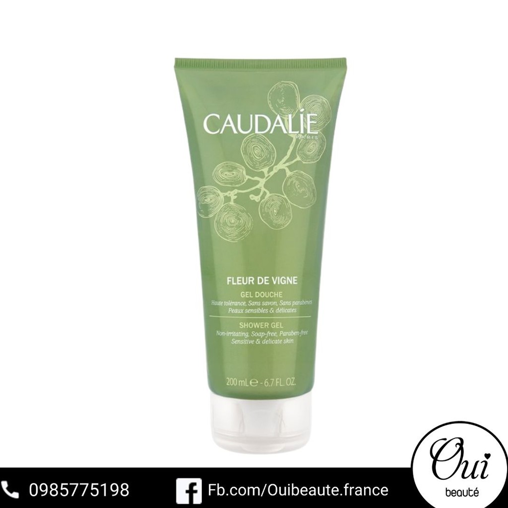 Sữa tắm Caudalie Fleur De Vigne Gel Douche , Gel tắm hương hoa 200ml Ouibeaute