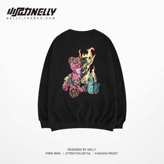 [ Đủ size ] Áo nỉ da cá dày dặn hình GẤU LỬA sắc nét form UNISEX nam nữ _ My MYMY UNISEX | BigBuy360 - bigbuy360.vn