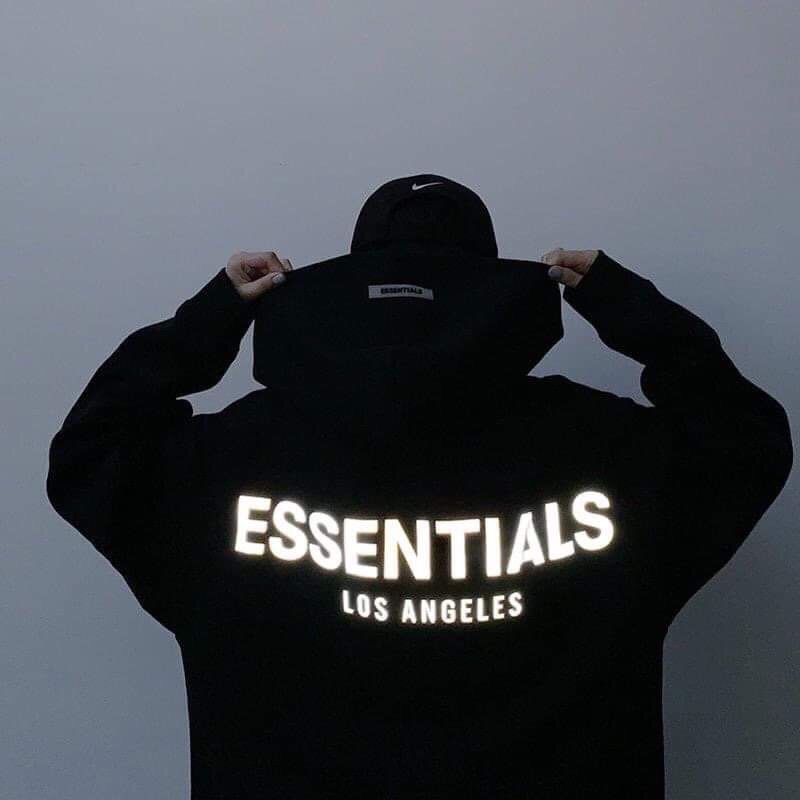 Áo hoodie trơn from rộng tay dài trơn có chữ phản quang sau lưng cho nam nuưx unisex | BigBuy360 - bigbuy360.vn