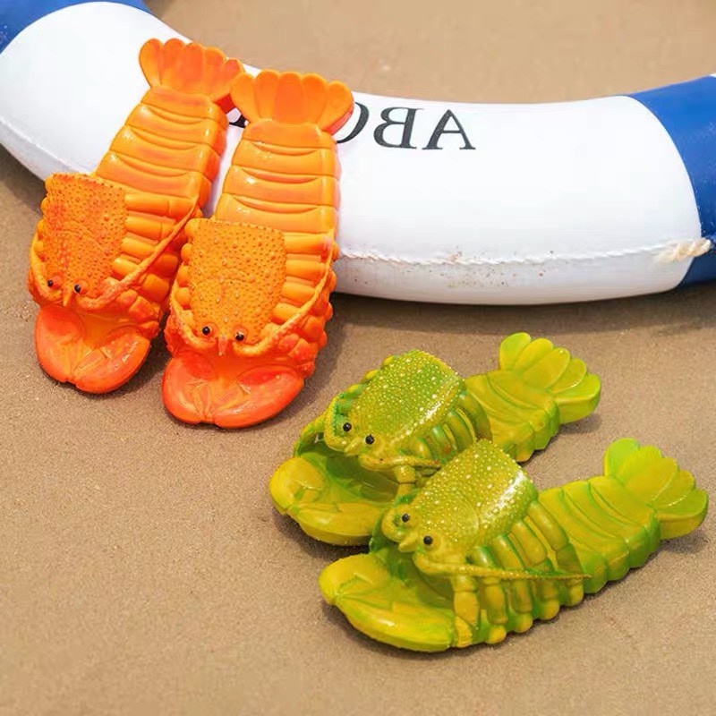 Dép nữ thời trang tôm hùm siêu đẹp đi biển đi chơi hót hít 3 màu