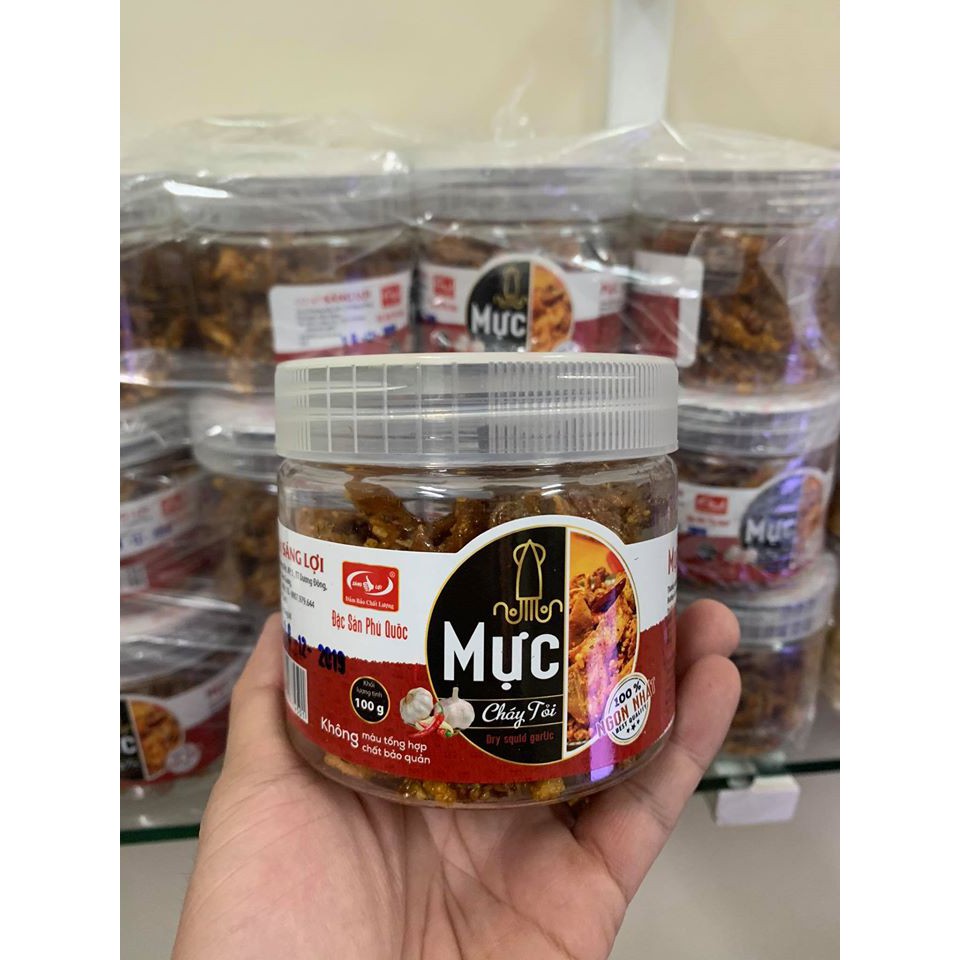 Mực cháy tỏi Sáng Lợi Phú Quốc hộp 100g