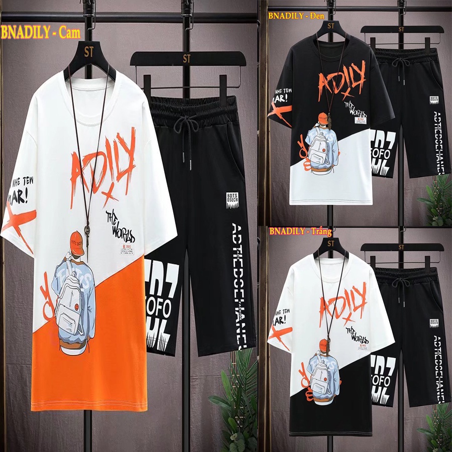 đồ Bộ Nam BỘ ADILY .Bộ nam unisex phong cách Hàn quốc MÃ BỘ ADILY