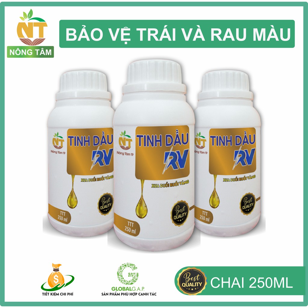 Chế phẩm sinh học đặc trị ruồi vàng, bọ trĩ, bọ xít muỗi, rầy xanh trên rau màu, hoa cảnh, cây ăn quả, chai 250ml