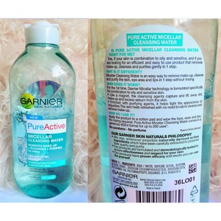 Tẩy trang Garnier Pháp 400ml và 700ml