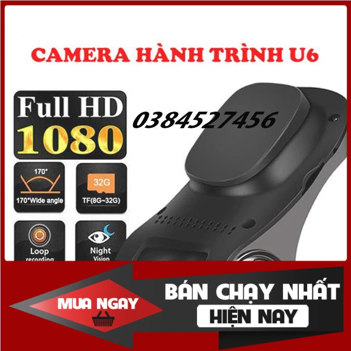 CAMERA HÀNH TRÌNH U6 - Tích hợp màn hình android