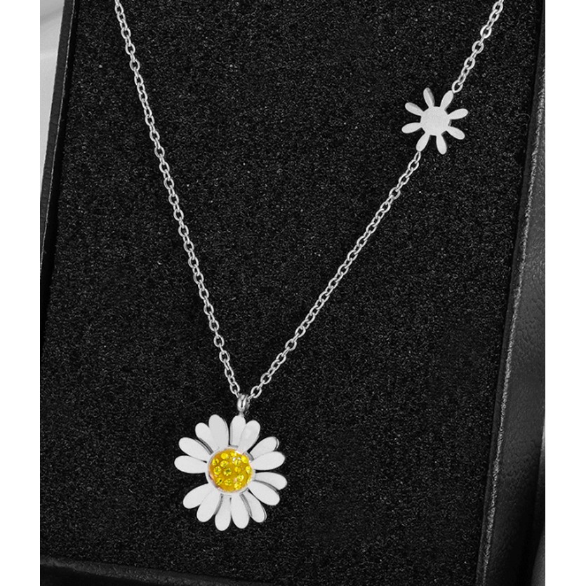 Dây chuyền nữ ttian hoa cúc siêu đẹp, bền màu, chuẩn thời trang
