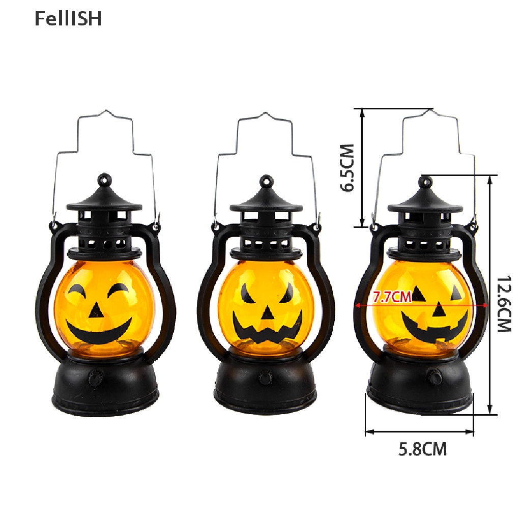 Đèn Lồng LED Dầu Ngựa Đầu Lâu Bí Ngô Trang Trí Halloween Sáng Tạo 439br