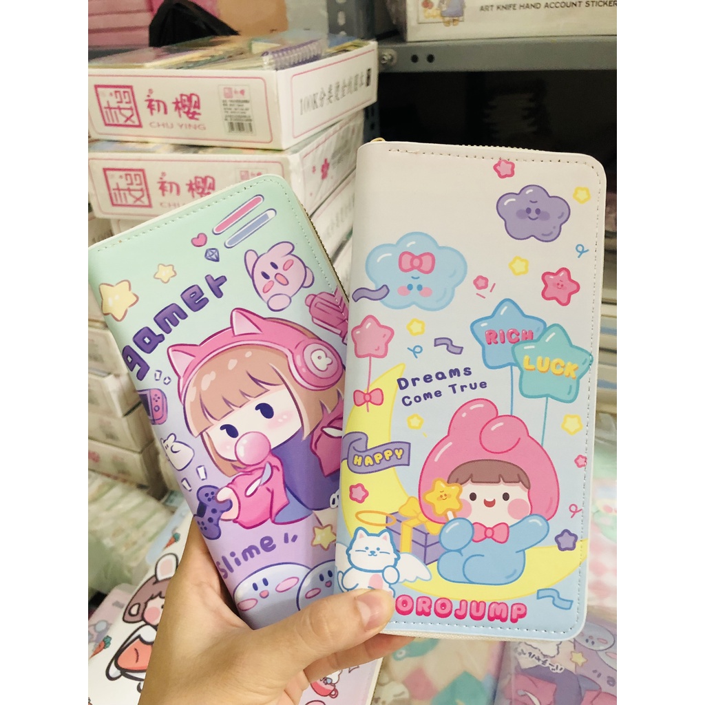 Ví dài 2 ngăn mẫu cute - shopliam