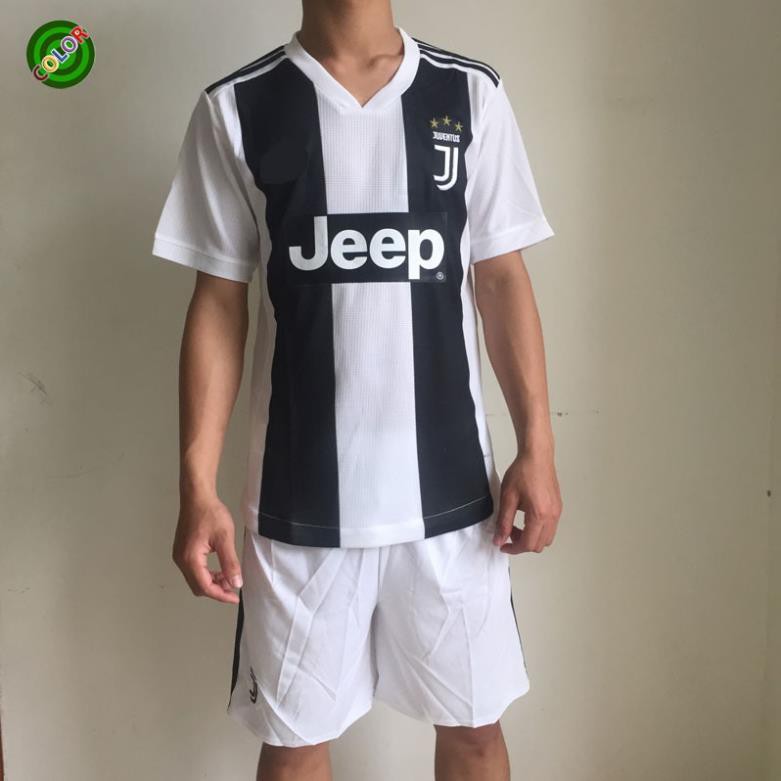 QUẦN ÁO BÓNG ĐÁ THỂ THAO JUVE TRẮNG ĐEN 2018 2019 MỚI ĐẸP RẺ  ྇