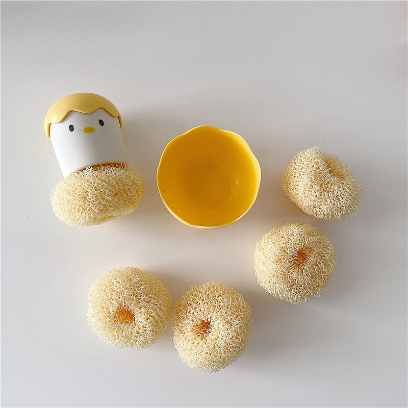 Miếng rửa chén bát, dụng cụ rửa chén bát, cọ xoong nồi hình dáng vỏ trứng con gà dễ thương | Galihomecook