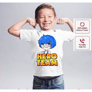 Áo Hero Team nhân vật Phong Cận siêu cute dành cho bé trai | bé gái đẹp