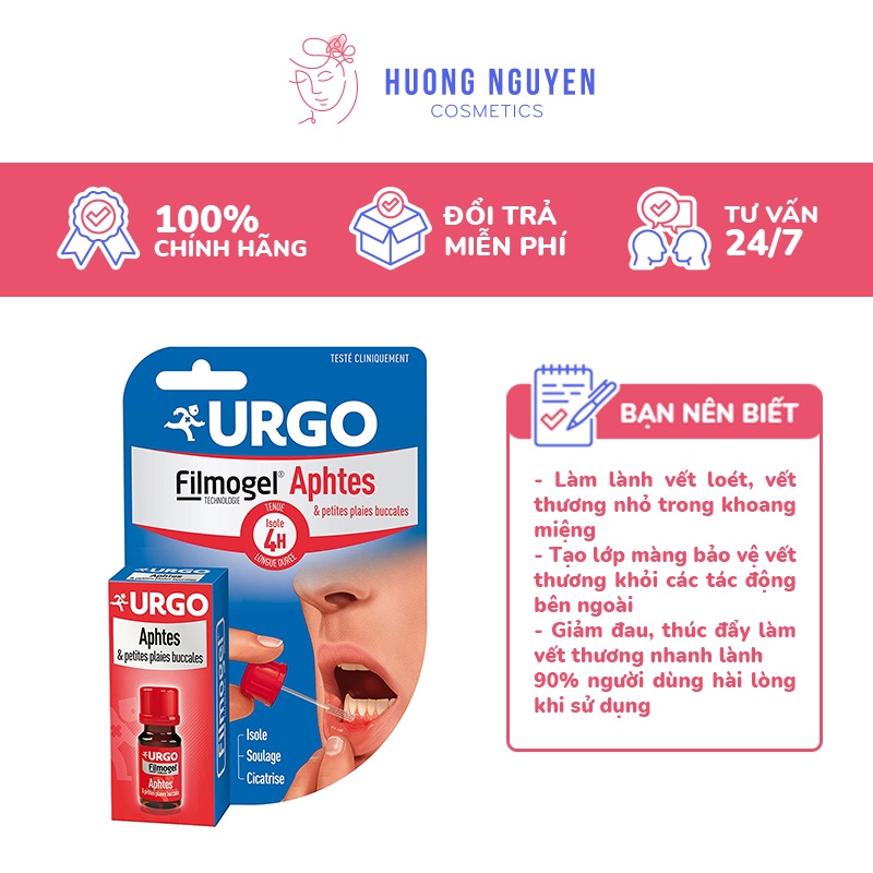 Gel Chấm Nhiệt Miệng Urgo Filmogel Aphtes 6ml