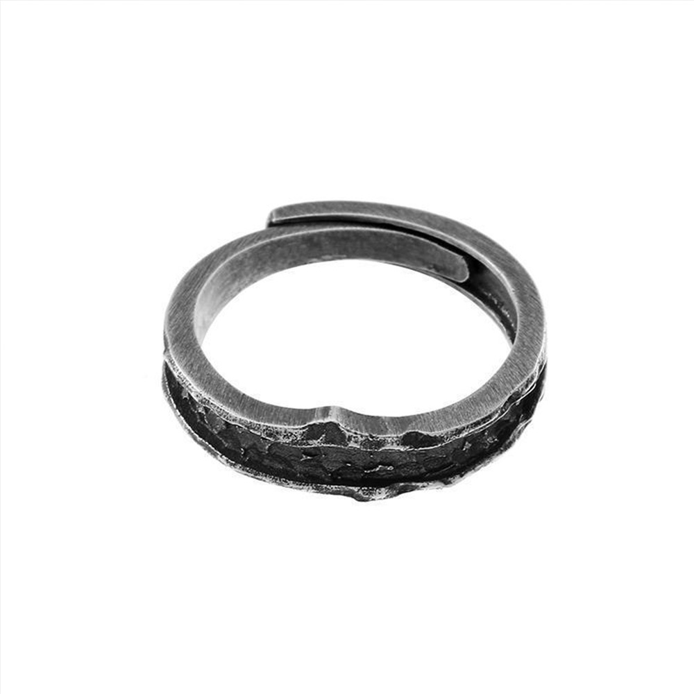 Nhẫn Cưới Màu Đen Cổ Điển Phong Cách Retro Cho Cặp Đôi