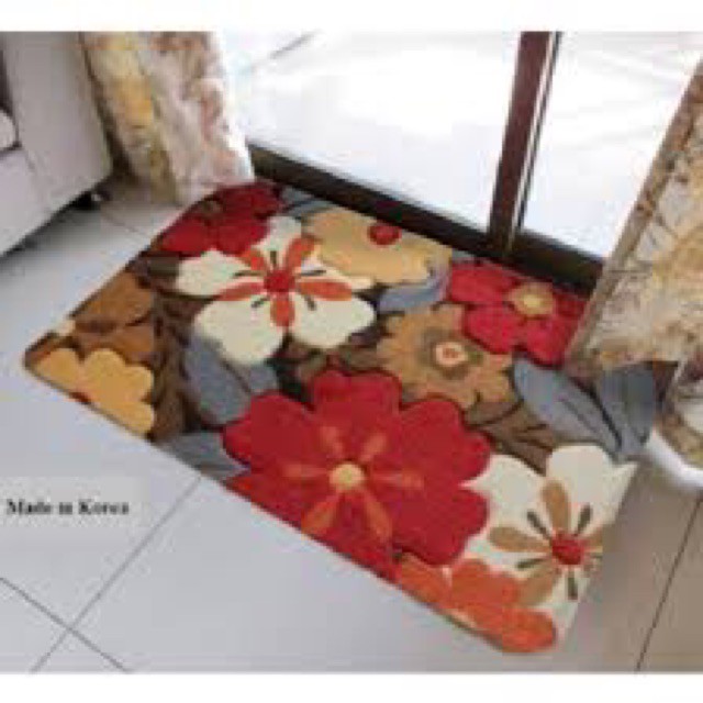 Thảm lau chân 3D đế cao su chống trơn 40x60cm