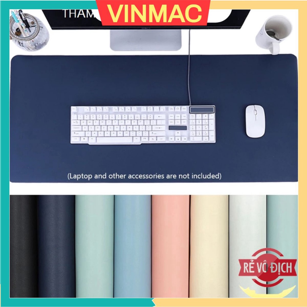 Thảm Da Trải Bàn Làm Việc DeskPad Da Size Lớn Kiêm Miếng Lót Chuột Máy Tính Cỡ Lớn Chống Nước Cao Cấp
