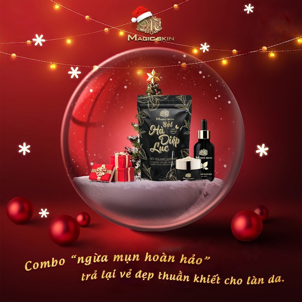 COMBO NGỪA MỤN ĐÔNG Y Magic Skin 3 sản phẩm NGỪA MỤN, NGỪA THÂM, HÀ DIỆP LỤC | BigBuy360 - bigbuy360.vn