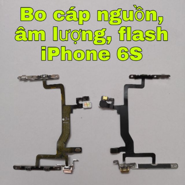 Cáp nguồn, volume, flash, gạt rung iphone 6s zin bóc máy