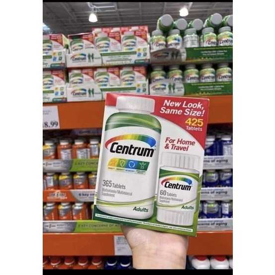 VITAMIN TỔNG HỢP NAM NỮ DƯỚI 50 TUỔI CENTRUM 365 VIÊN MỸ