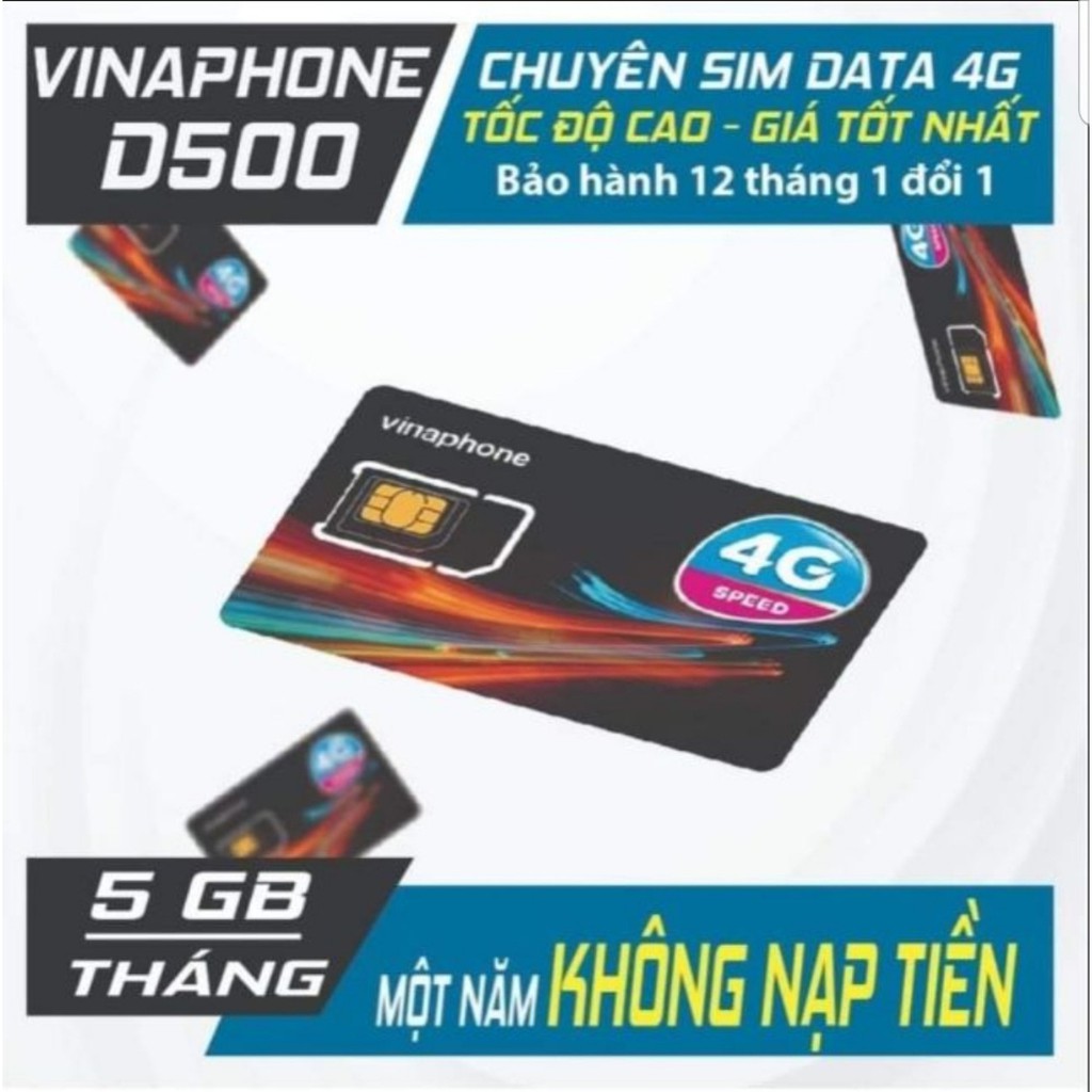 [[ SIM DATA FREE 1 NĂM ]] SIM VINA D500