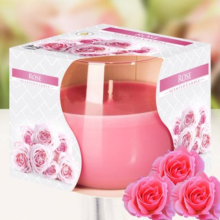 Ly nến thơm tinh dầu bispol rose 100g qt024782 - hương hoa hồng