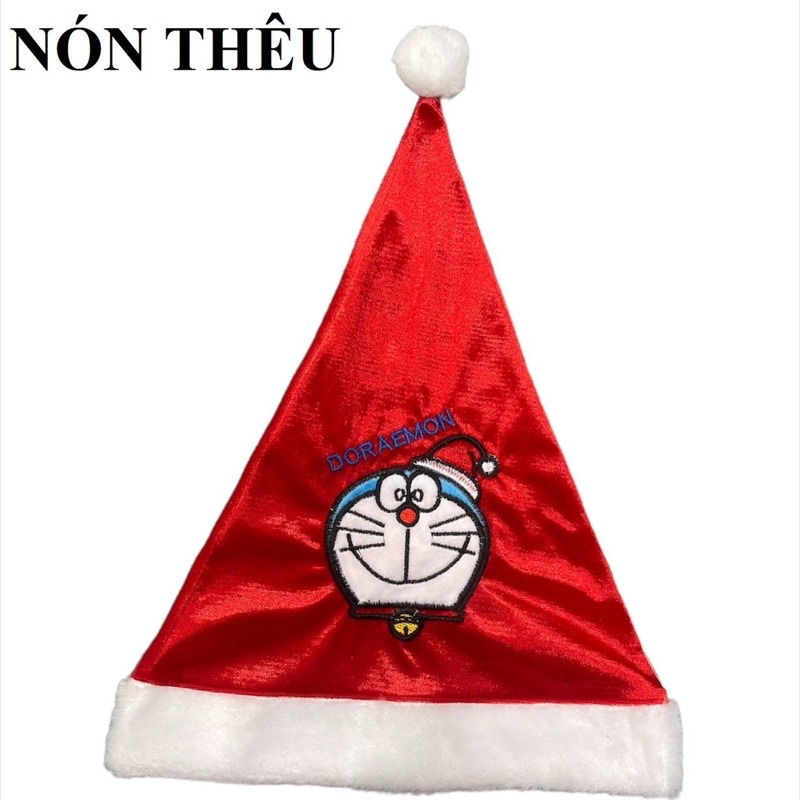 Nón nhung thêu hình