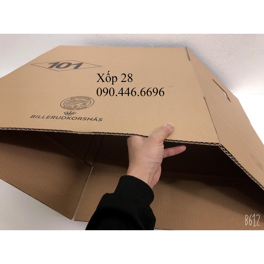 61x39x33 mới cứng 3 lớp Hộp thùng giấy bìa carton dùng đóng gói hàng hóa vận chuyển nhà giá rẻ to nhỏ vừa