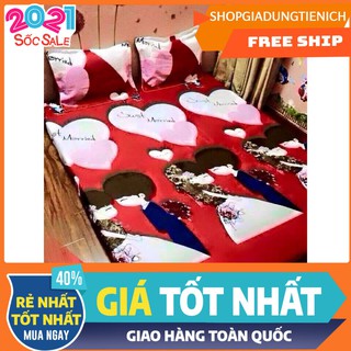 Vỏ gối ôm đám cưới đỏ