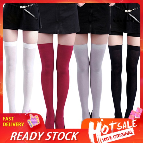 Vớ Dài Qua Gối Màu Trơn Gợi Cảm Cho Nữ