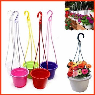 10 chậu treo bí nhỏ  (chậu nhựa treo gấp) - nhựa bền đẹp có lỗ thoát nước