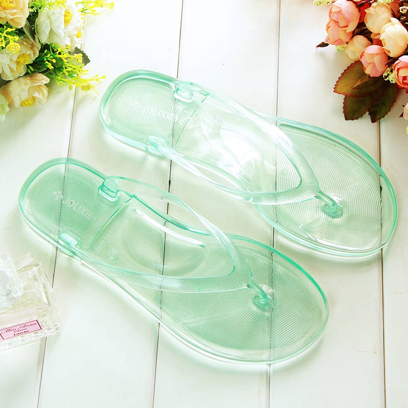 Dép tông nữ Dép Quai Ngang Trong Suốt Thời Trang Mùa Hè Cho Nữ Sinh