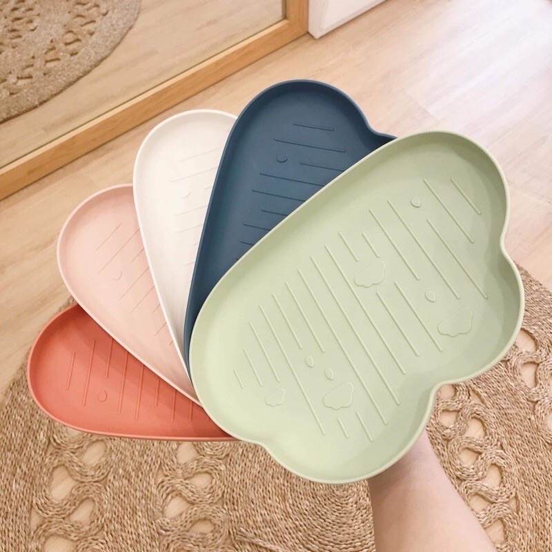 Khay đựng đồ ăn dặm lúa mạch hình đám mây cho bé