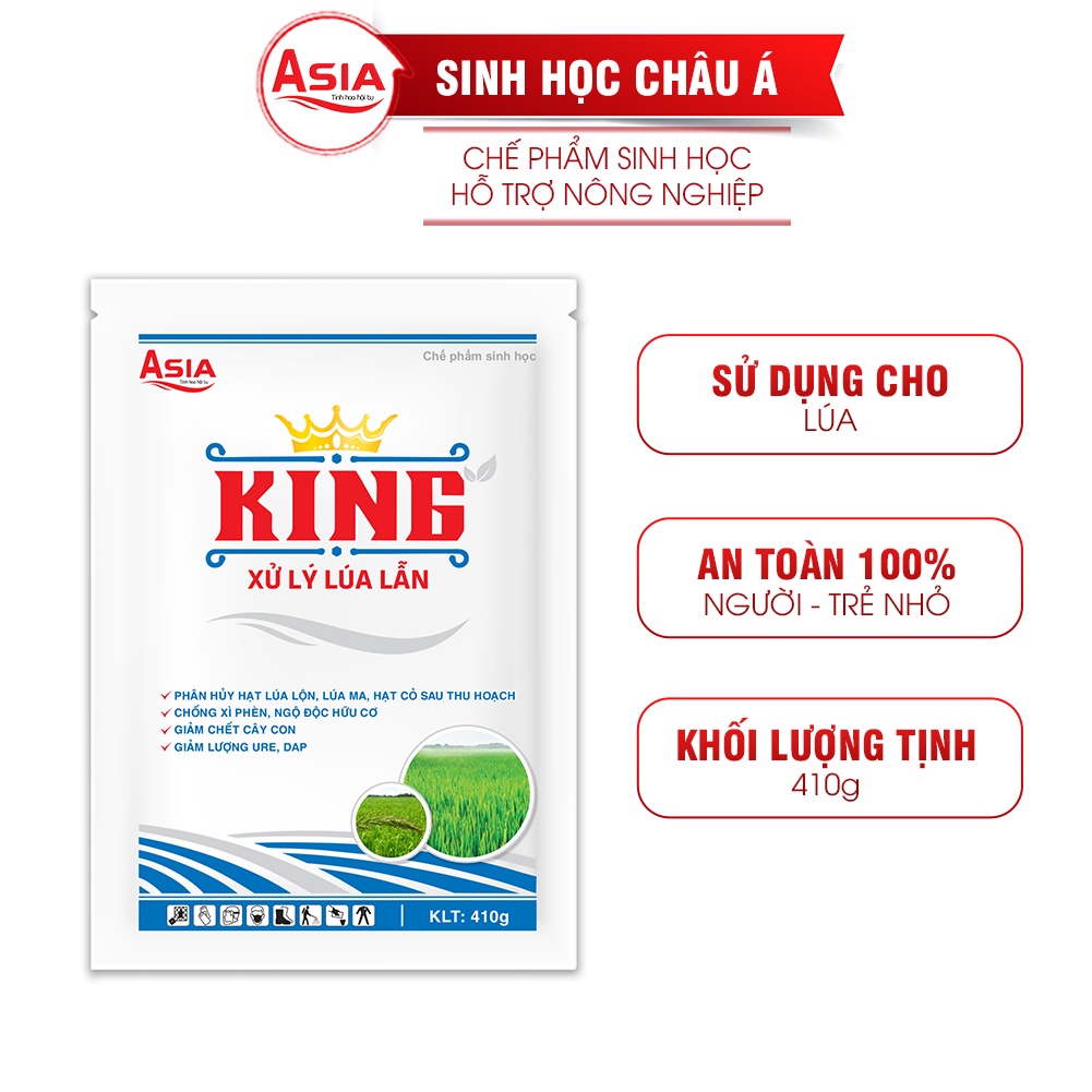 KING Xử lý lúa lộn, lúa ma, lúa 2 tầng Chế phẩm sinh học ASIA 410g