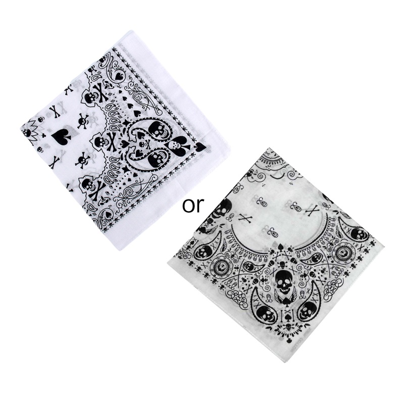 Khăn Choàng Cổ / Khăn Quàng Cổ / Băng Đô Bằng Cotton In Họa Tiết Đầu Lâu