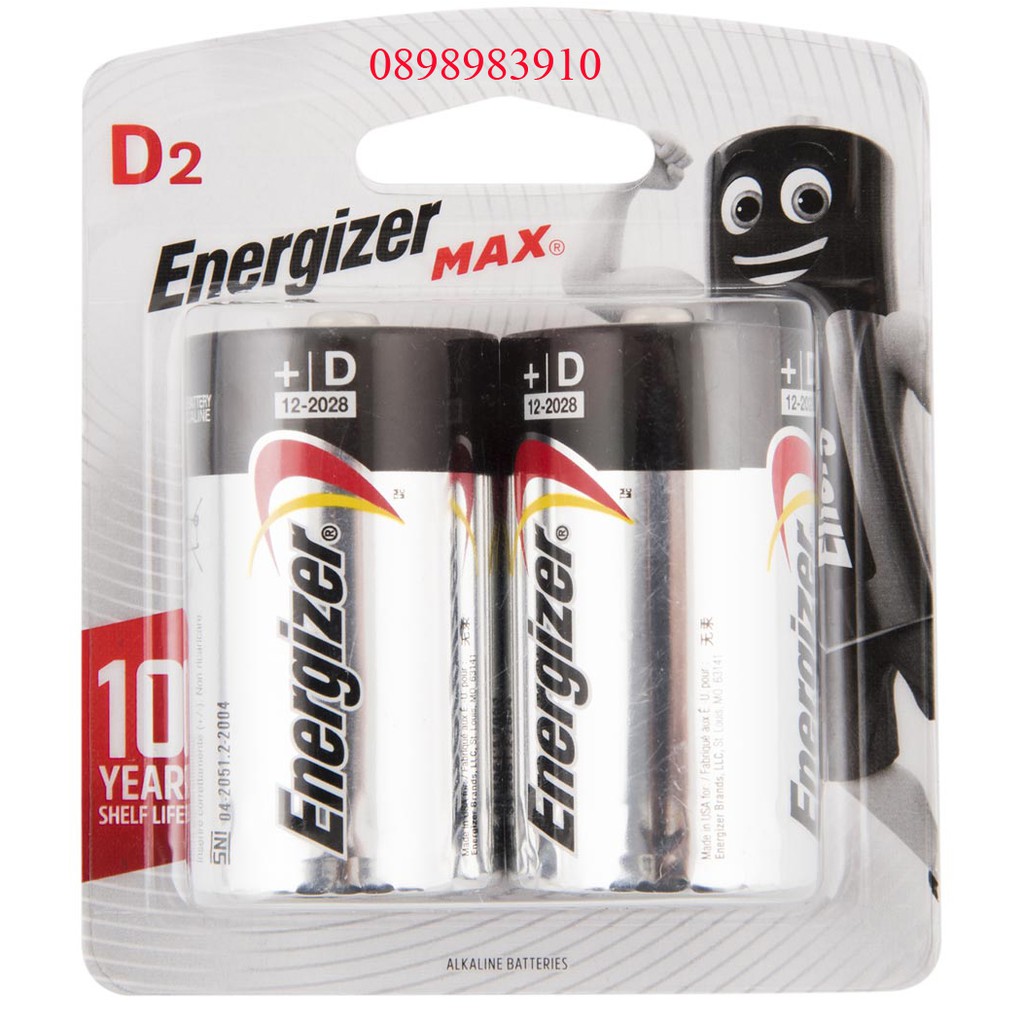 Pin đại D Alkaline ENERGIZER E95/BP2 vỉ 2 viên