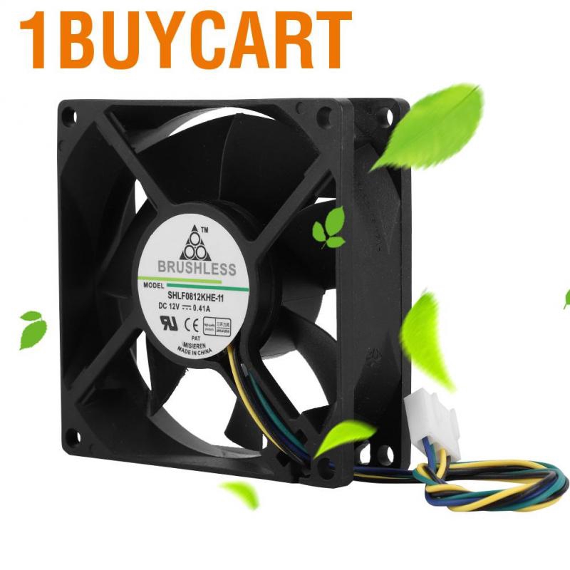 1buycart Qianmei(Extra 20%Off) 0812KHE-11 DC12V 0.41A 8CM 4Pin PWM Temperature Control Chassis Cooling Fan Cooler